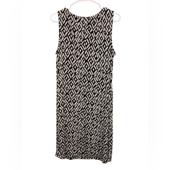 MSK Women Black and White Casual Dress 1X - Picture 2 of 6